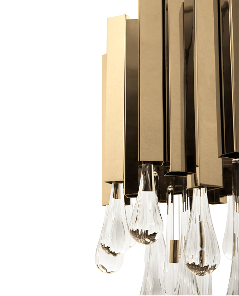 Подвесная люстра Trump KM0988P-8 gold