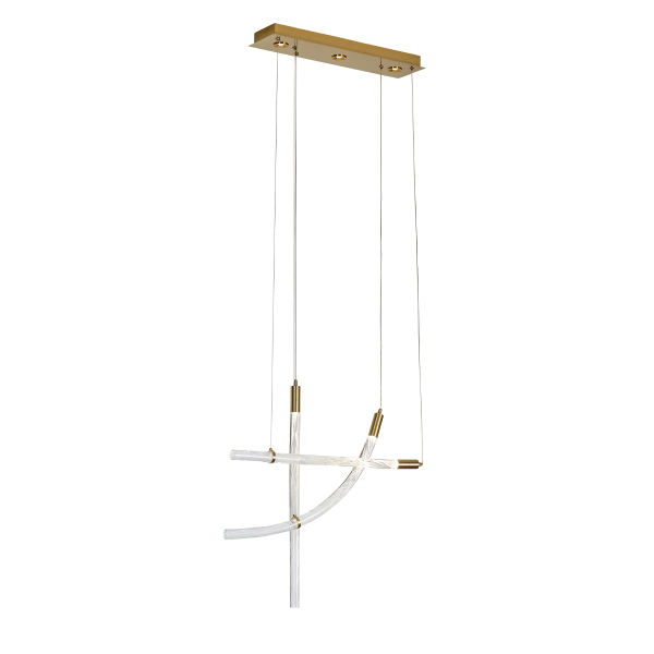 Светильник подвесной OD2412 OD2412-3 gold/clear