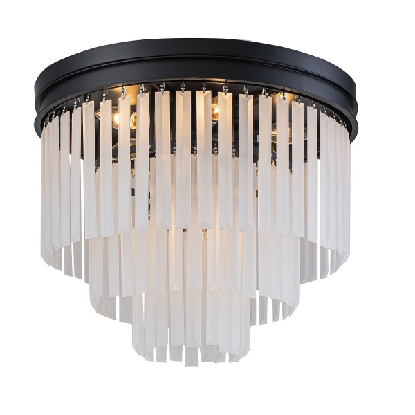 Потолочная люстра 1920s Odeon 771131 (KR0387C-6/P black/frost)