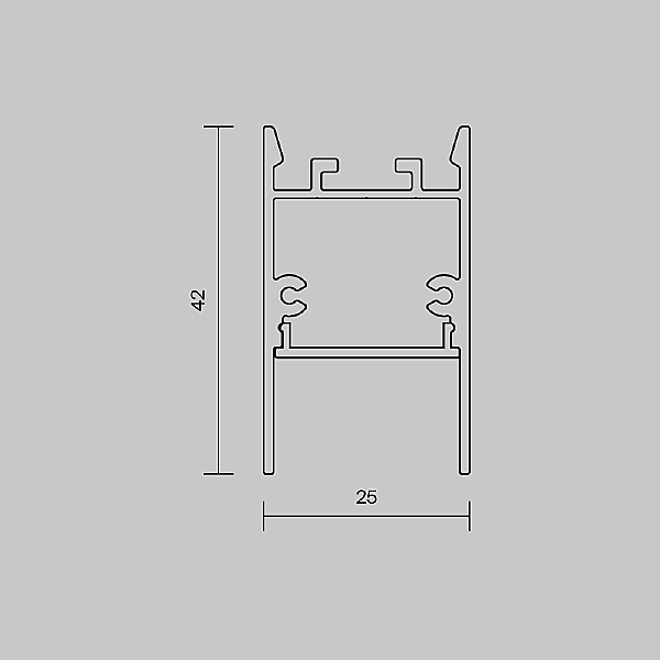 Профиль Накладной-подвесной профиль 633010