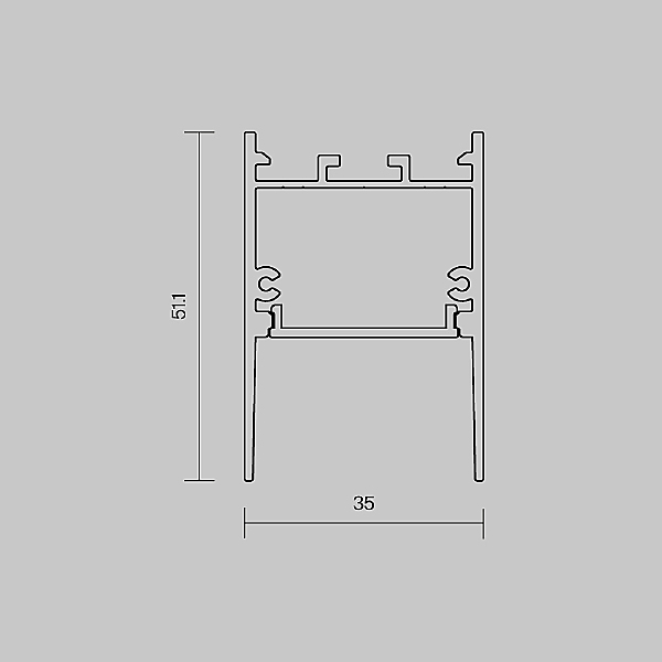 Профиль Накладной-подвесной профиль 633011