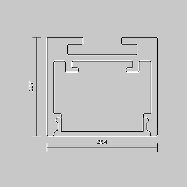 Профиль Накладной-подвесной профиль 633012