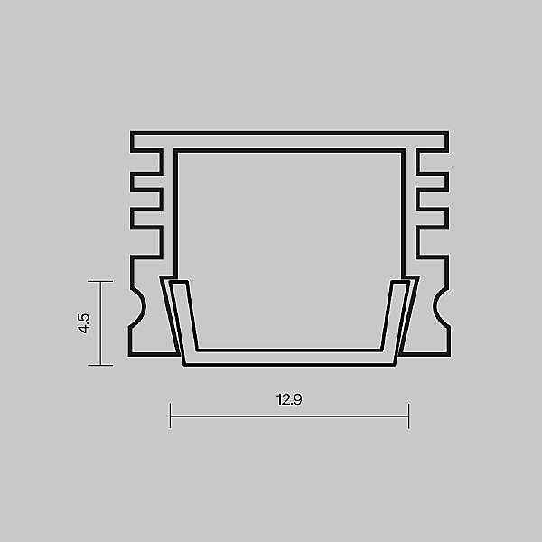 Экран для профиля Накладной профиль 642024