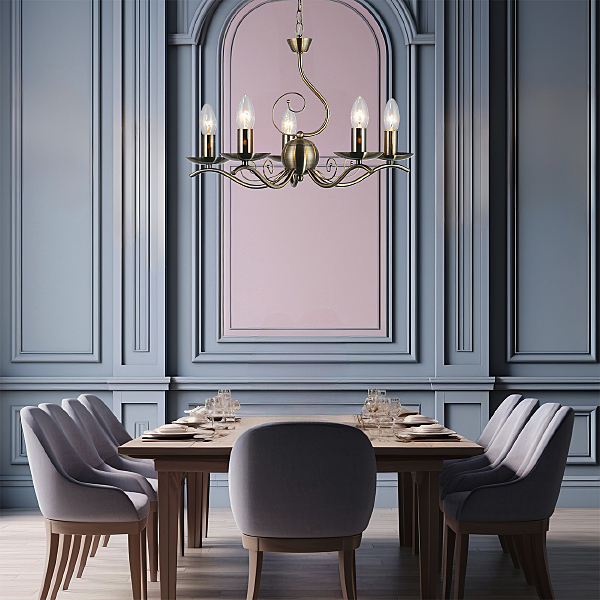 Подвесная люстра Cantata 2103/5S Bronze