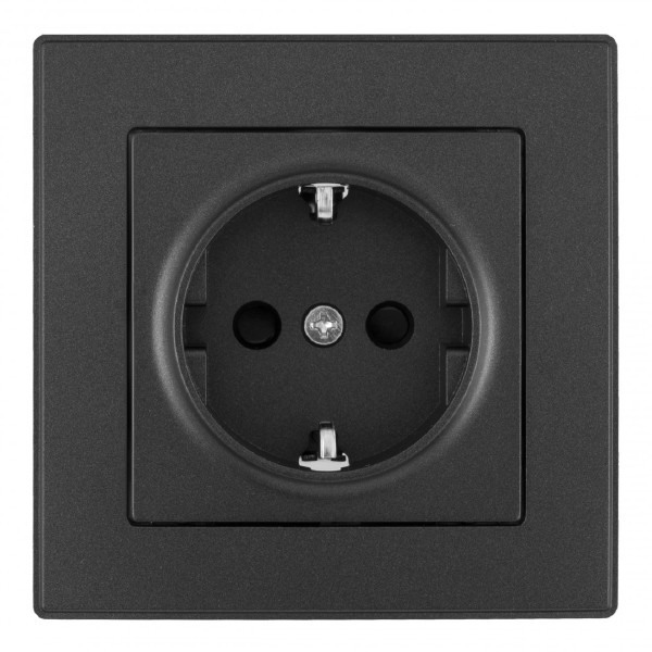 Розетка Set06-1 SET06-1-40-1 black