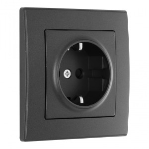 Розетка Set06-1 SET06-1-40-1 black