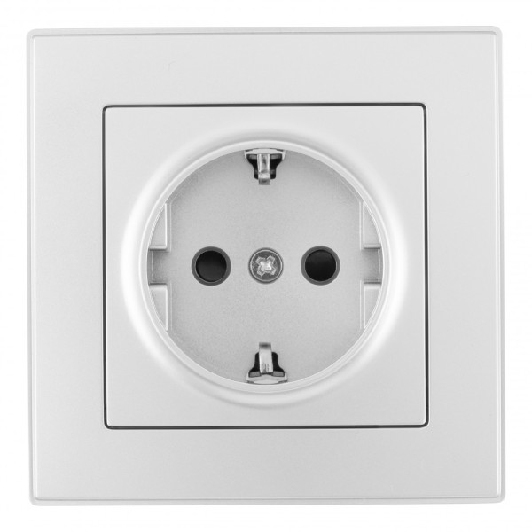 Розетка Set06-1 SET06-1-40-1 silver