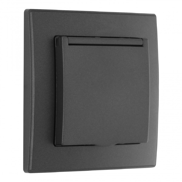 Розетка Set06-1 SET06-1-41-1 black