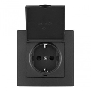 Розетка Set06-1 SET06-1-41-1 black