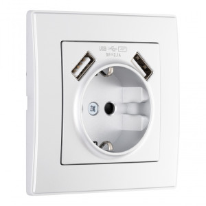 Розетка Set06-1 SET06-1-47-1 silver