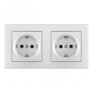 Розетка Set06-2 SET06-2-40-1x2 silver