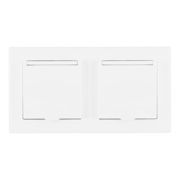 Розетка Set06-2 SET06-2-41-1x2 white