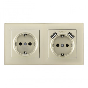 Розетка Set06-2 SET06-2-47-1-40-1 shampan