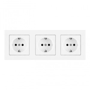 Розетка Set06-3 SET06-3-40-1x3 white