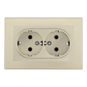 Розетка Set06-2 SET06-double-40-2 shampan