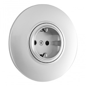 Розетка Set08-1 SET08-1-40-1 silver