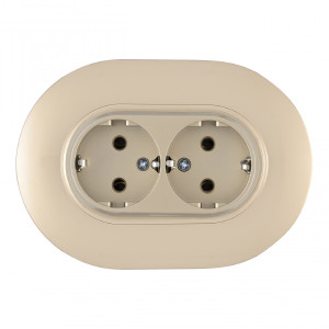 Розетка Set08-2 SET08-double-40-2 shampan