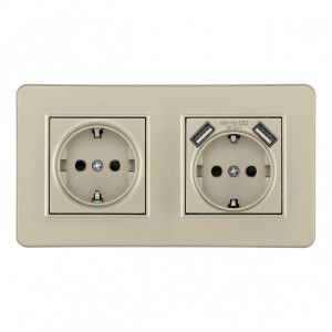 Розетка Set16-2 SET16-2-47-1-40-1 shampan