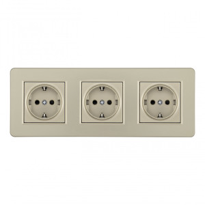 Розетка Set16-3 SET16-3-40-1x3 shampan