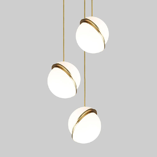 Светильник подвесной Crescent 9182P/3S brass