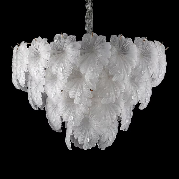 Подвесная люстра Crystal leaf 6302P/D800 gold/white