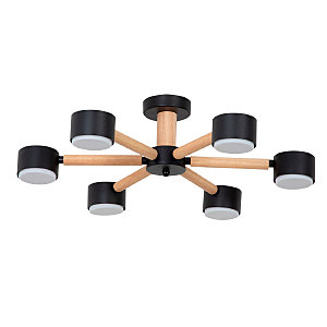 Потолочная люстра Tenda A1624PL-6BK