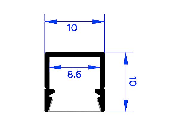 Профиль Alum Profile GP1650BK