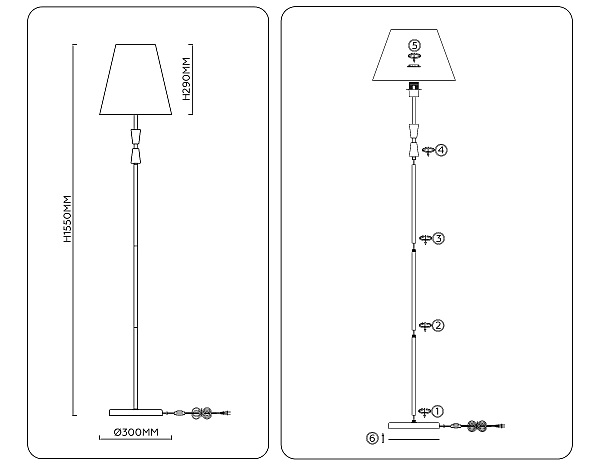 Торшер Classic LH75059