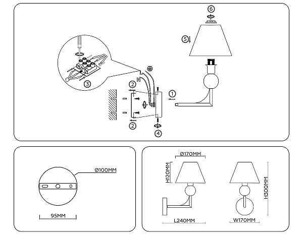 Настенное бра Classic LH75165