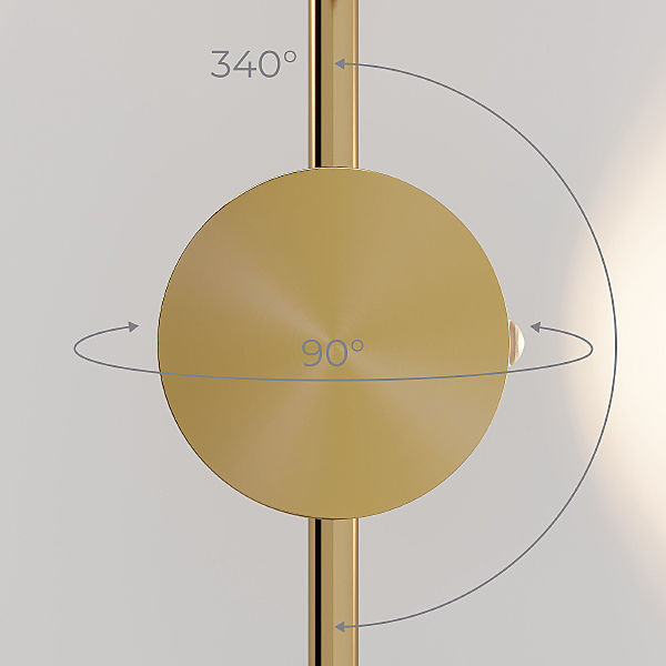 Настенный светильник Illume Illume латунь (40154/LED) 3000K