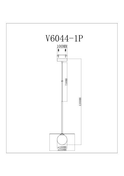 Светильник подвесной Scrumbel V11572-1P