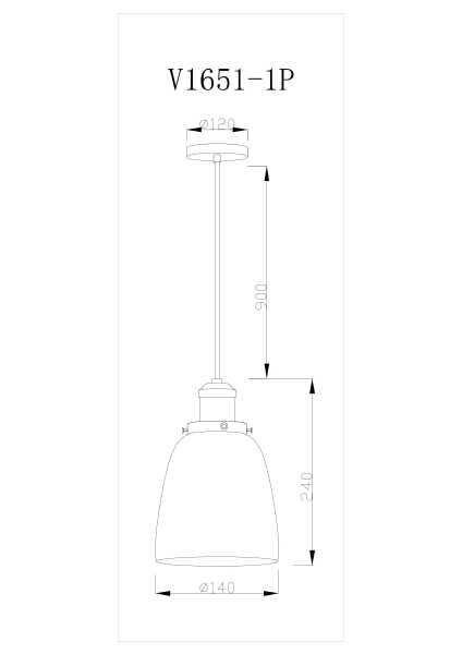 Светильник подвесной Single V11517-1P