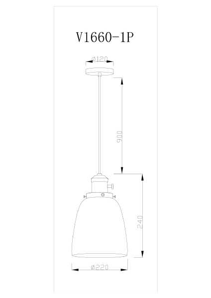 Светильник подвесной Suvo V11518-1P