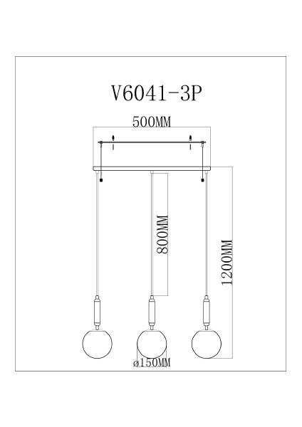 Светильник подвесной Scrumbel V11566-3P