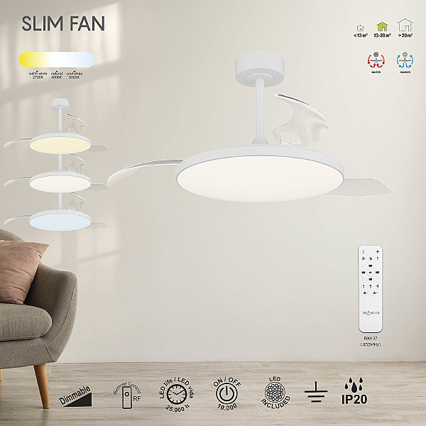 Потолочная люстра Slim Fan 9006