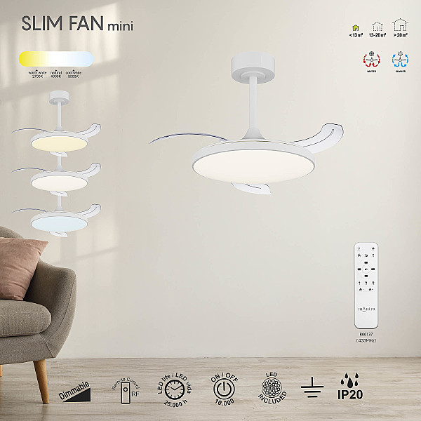 Потолочная люстра Slim Fan 9008