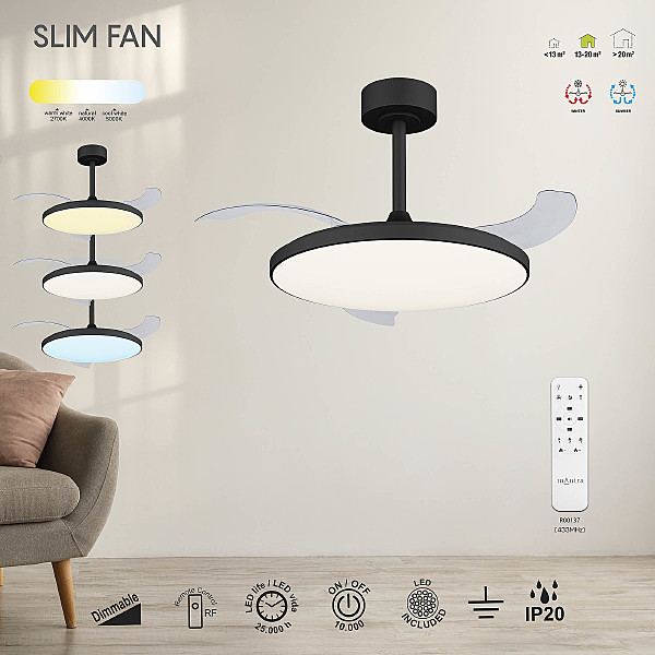 Потолочная люстра Slim Fan 9055