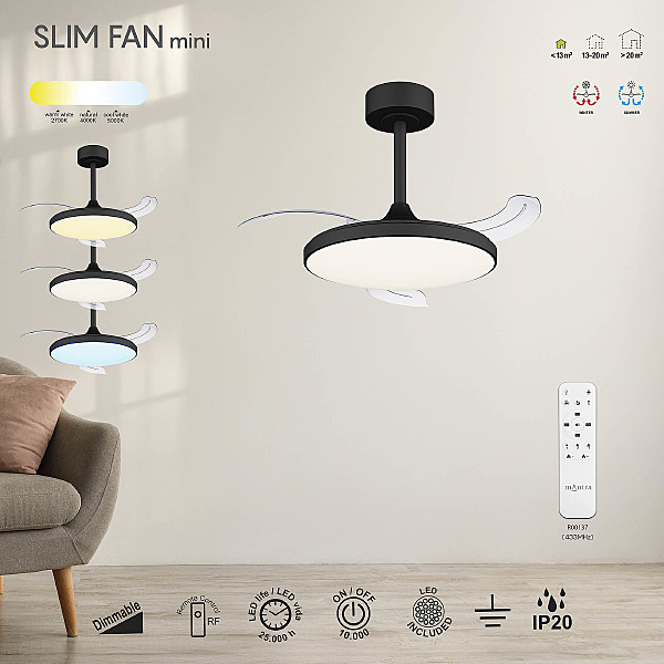 Потолочная люстра Slim Fan 9056