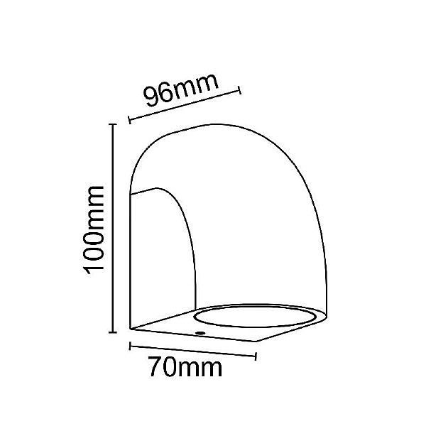 Уличный настенный светильник Baldy 9111
