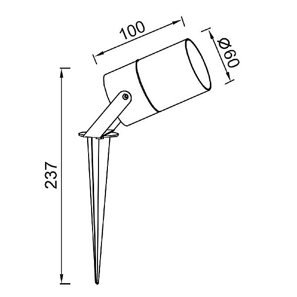 Грунтовый светильник Quebec 9288