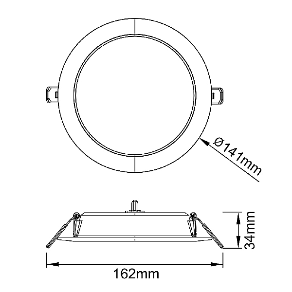 Встраиваемый светильник Eilat 9296