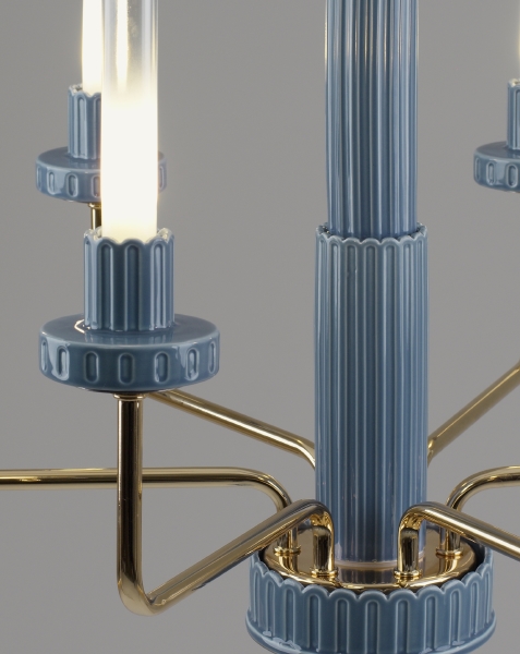 Люстра на штанге Atelieri V11692-PL