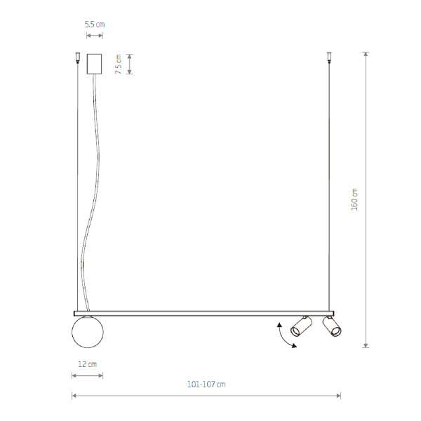 Светильник подвесной Surface III 11447