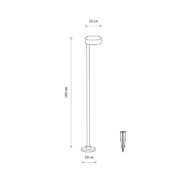 Грунтовый светильник Ruby Led 11542