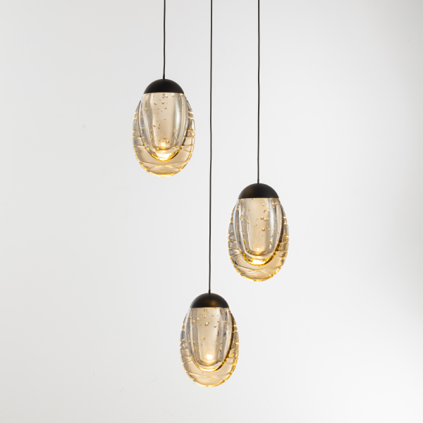 Светильник подвесной MD25090022 MD25090022-3A matt black/champagne
