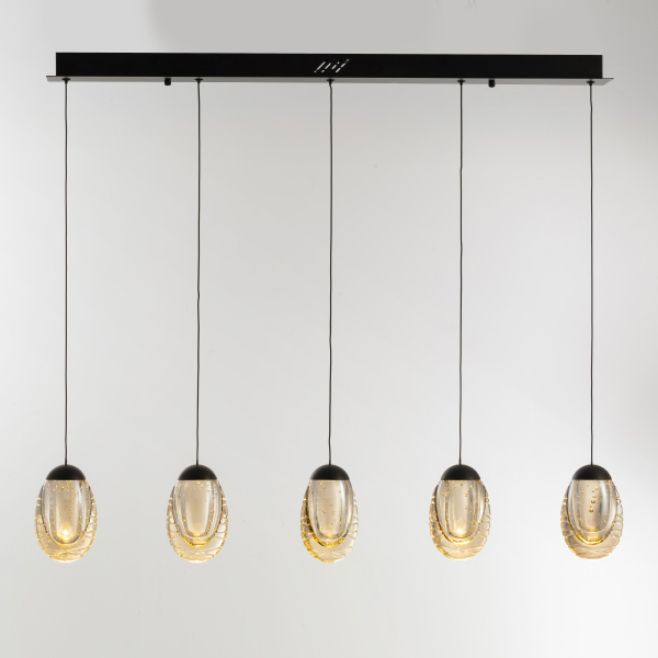Светильник подвесной MD25090022 MD25090022-5B matt black/champagne