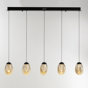 Светильник подвесной MD25090022 MD25090022-5B matt black/champagne