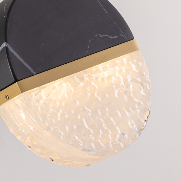 Настенный светильник MD25030008 MB25030008-1A brass/black