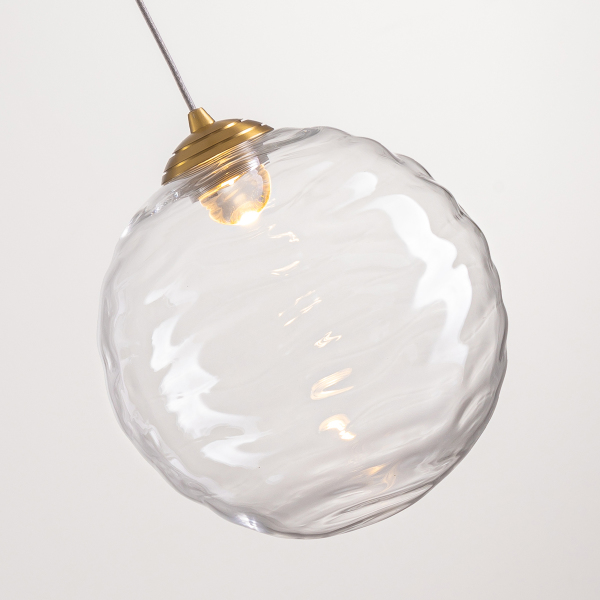 Светильник подвесной MD25030001 MD25030001-1A brass/clear