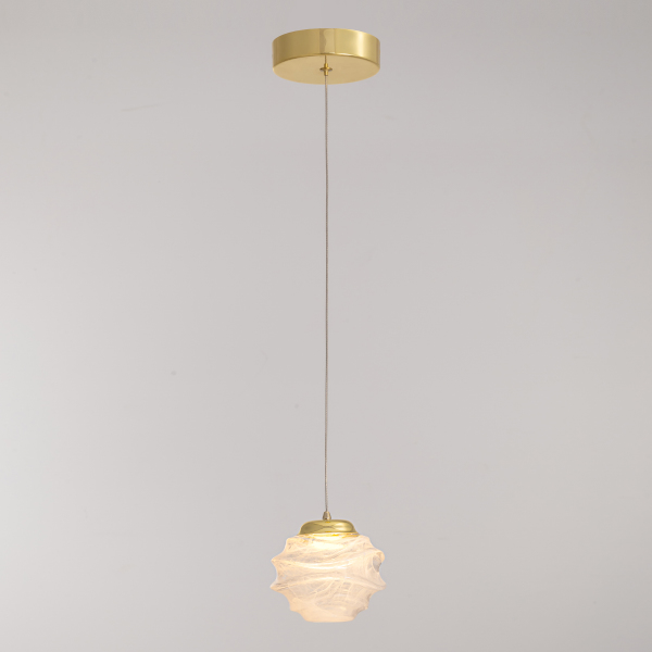 Светильник подвесной MD25030003 MD25030003-1A gold/clear